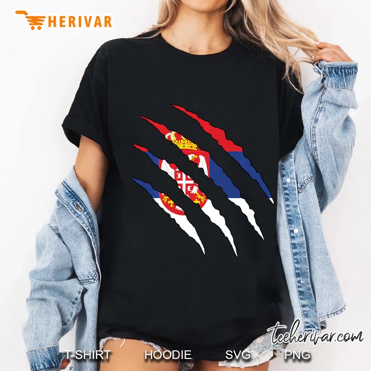 Serbian Flag Serbia Ladies Tee