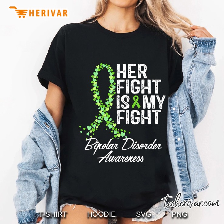 Her Fight Is My Figh Bipolar Disorder Awareness Ladies Tee