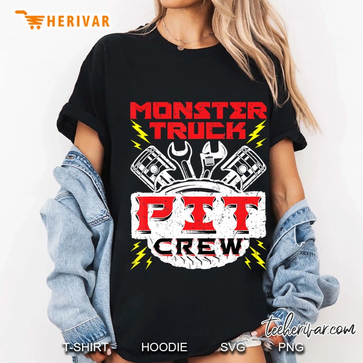 Monster Truck Pit Crew Ladies Tee