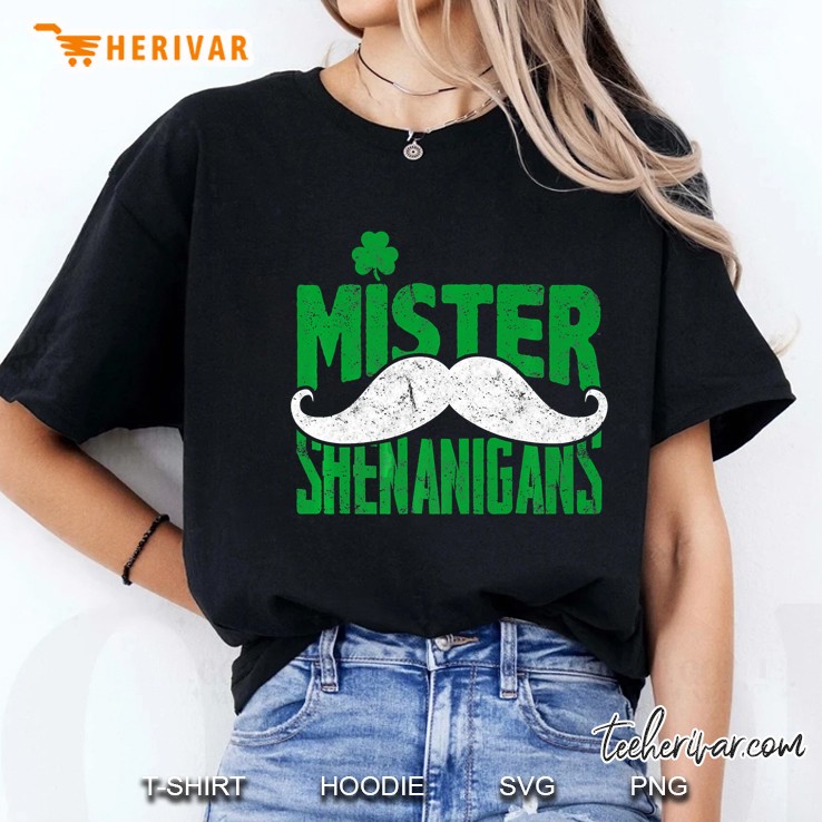 Mister Shenanigans Shamrock White Beard Version Ladies Tee