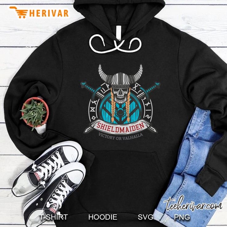 Shieldmaiden Victory Or Valhalla Hoodie
