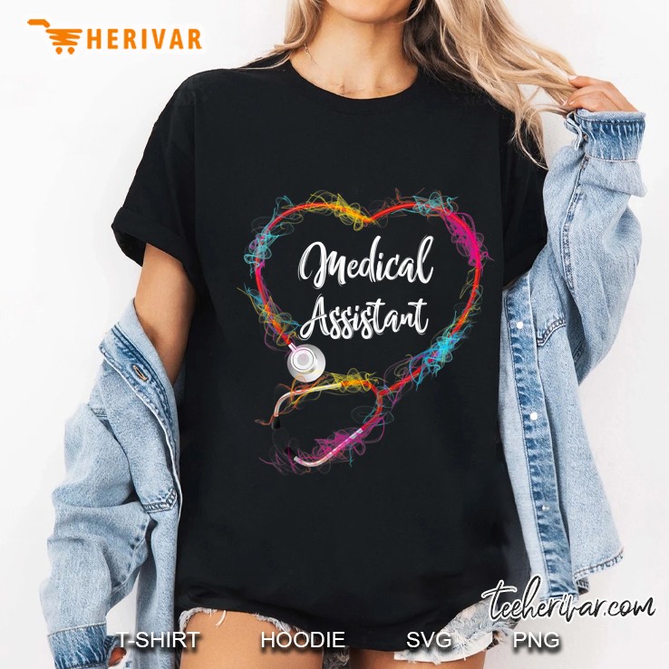 Medical Assistant Stethoscope Ladies Tee