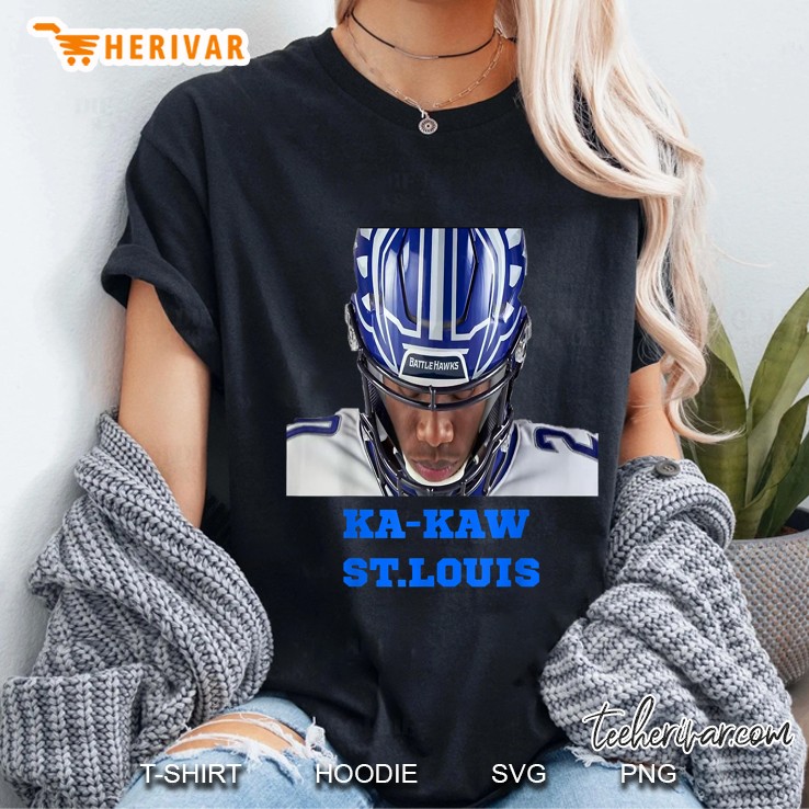 Ka-Kaw St Louis Battlehawks Football Player Version Ladies Tee