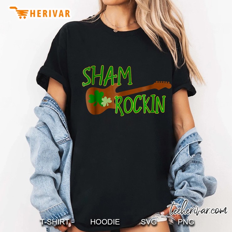 Sham Rockin Shamrock Guitar Version Ladies Tee