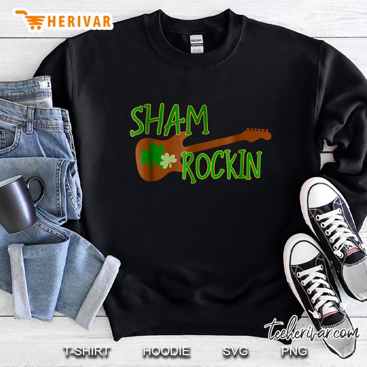 Sham Rockin Shamrock Guitar Version Sweatshirt