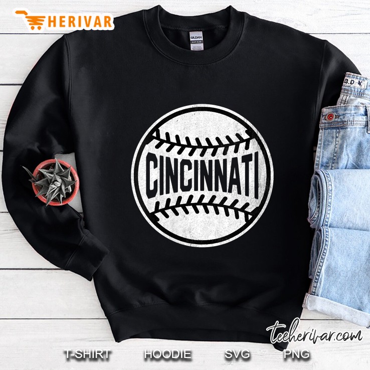 Vintage Cincinnati Baseball Stitches Sweatshirt