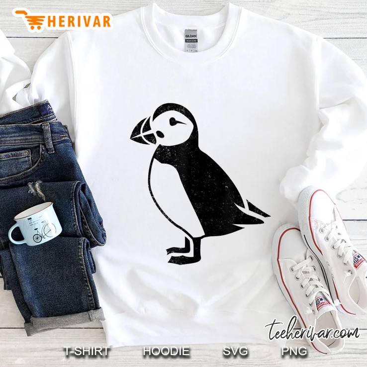 Puffin Iceland Distorted Cute Bird Sweatshirt
