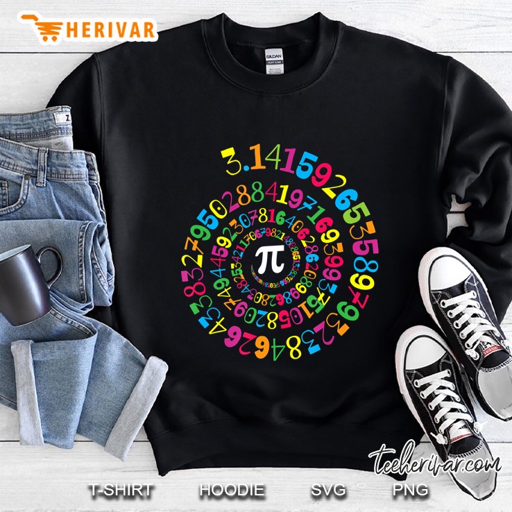 Colorful Pi Spiral Sweatshirt