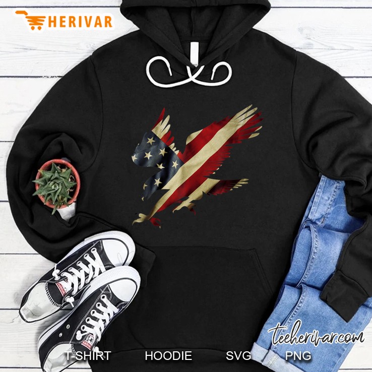 American Flag Eagle Silhouette Version Hoodie