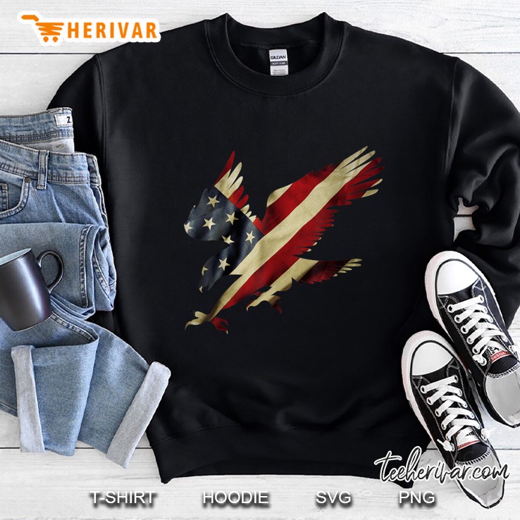 American Flag Eagle Silhouette Version Sweatshirt