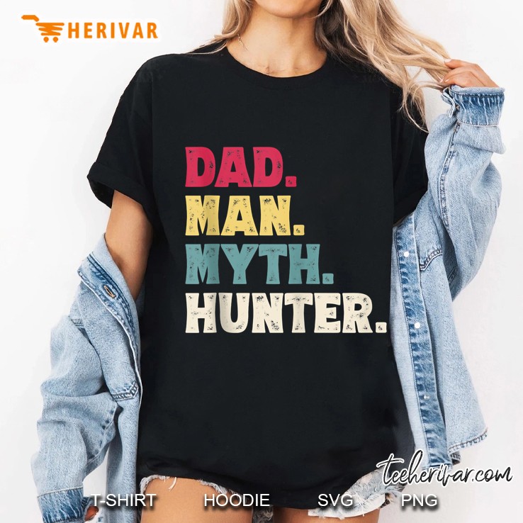 Dad Man Myth Hunter Ladies Tee