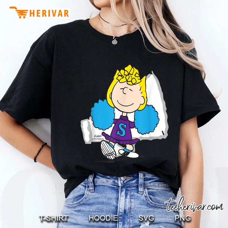 Peanuts Sally Brown Cheerleader Ladies Tee