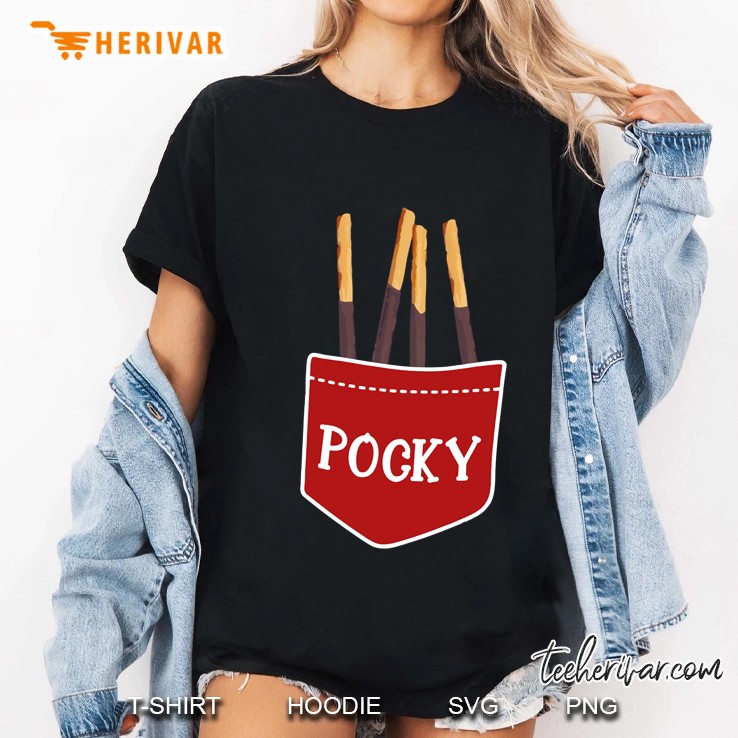 Pocky Pocket Chocolate Covered Stick Ladies Tee