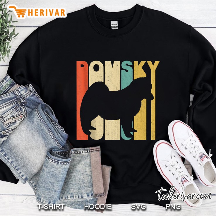 Vintage Retro Pomsky Silhouette Sweatshirt
