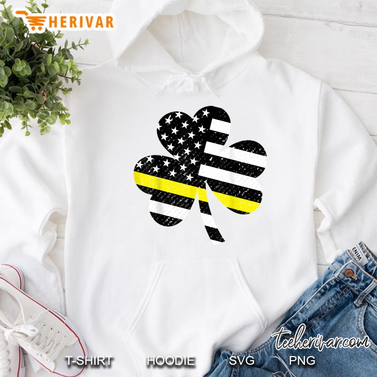 911 Dispatcher Thin Yellow Line St Patricks Day Hoodie