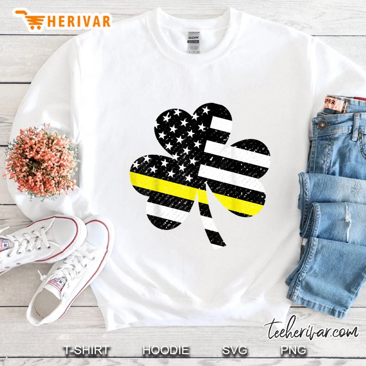 911 Dispatcher Thin Yellow Line St Patricks Day Sweatshirt