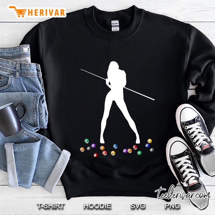 Pocket Billiards Girl Silhouette Version Sweatshirt