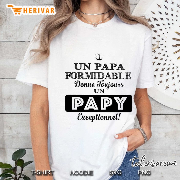 Un Papa Formidable Donne Toujours Un Papy Exceptionnel Ladies Tee