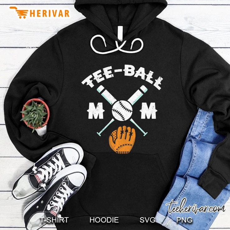 Tee Ball Mom Baseball Hoodie