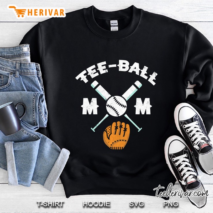 Tee Ball Mom Baseball Sweatshirt