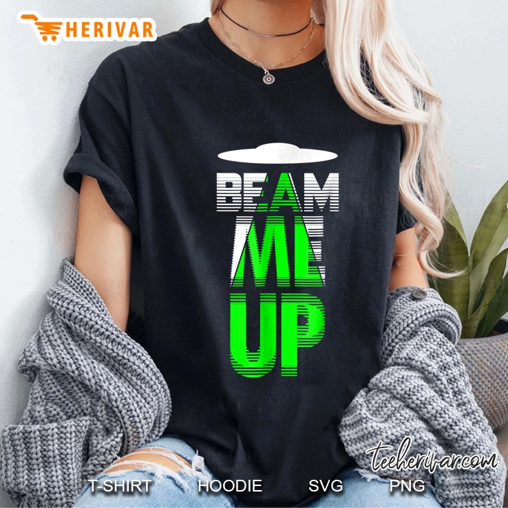 Beam Me Up Alien Conspiracy Abduction Ladies Tee