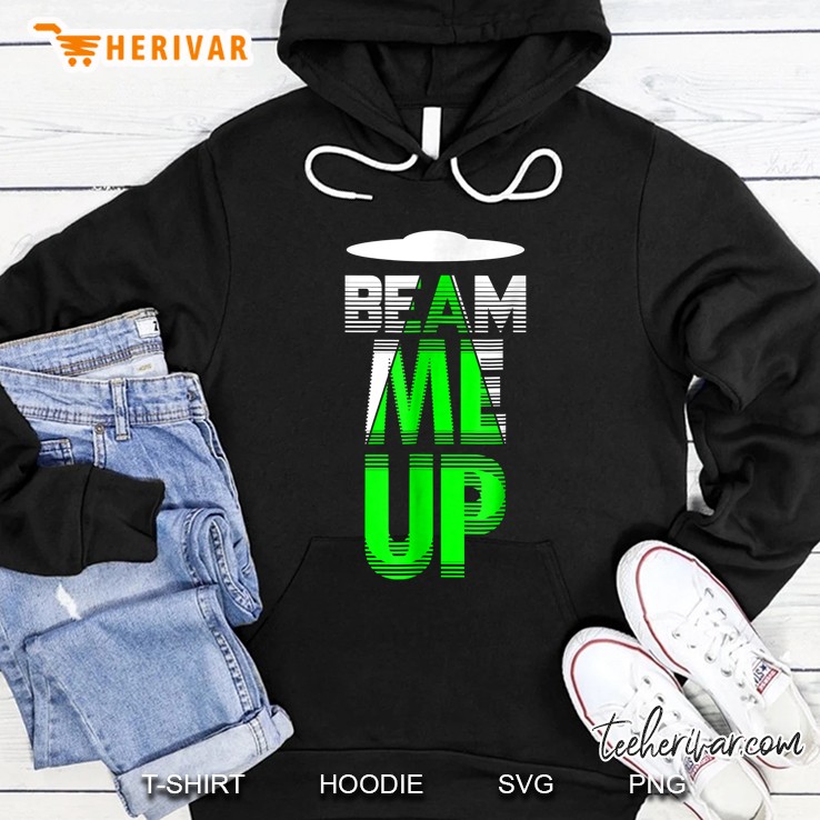Beam Me Up Alien Conspiracy Abduction Hoodie