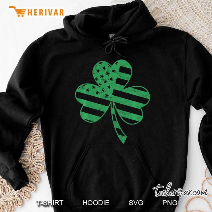 American Flag Shamrock Hoodie