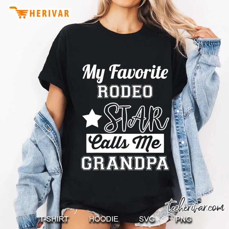 My Favourite Rodeo Star Calls Me Grandpa Ladies Tee