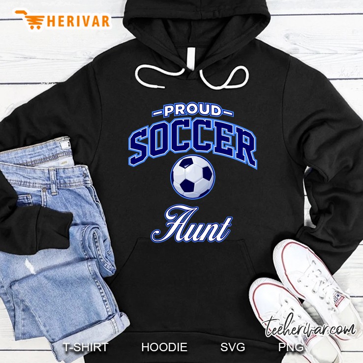 Proud Soccer Aunt Soccer Ball Version Hoodie