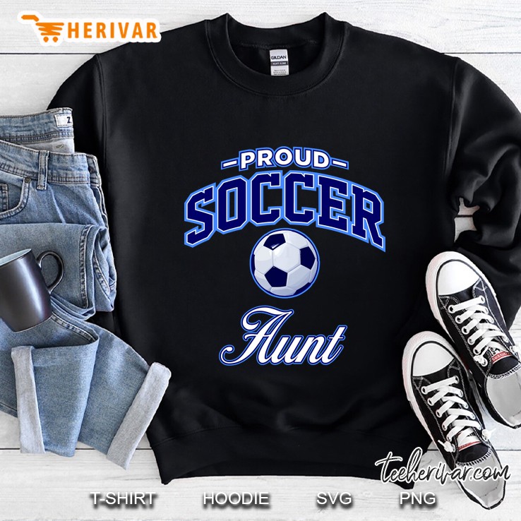 Proud Soccer Aunt Soccer Ball Version Sweatshirt