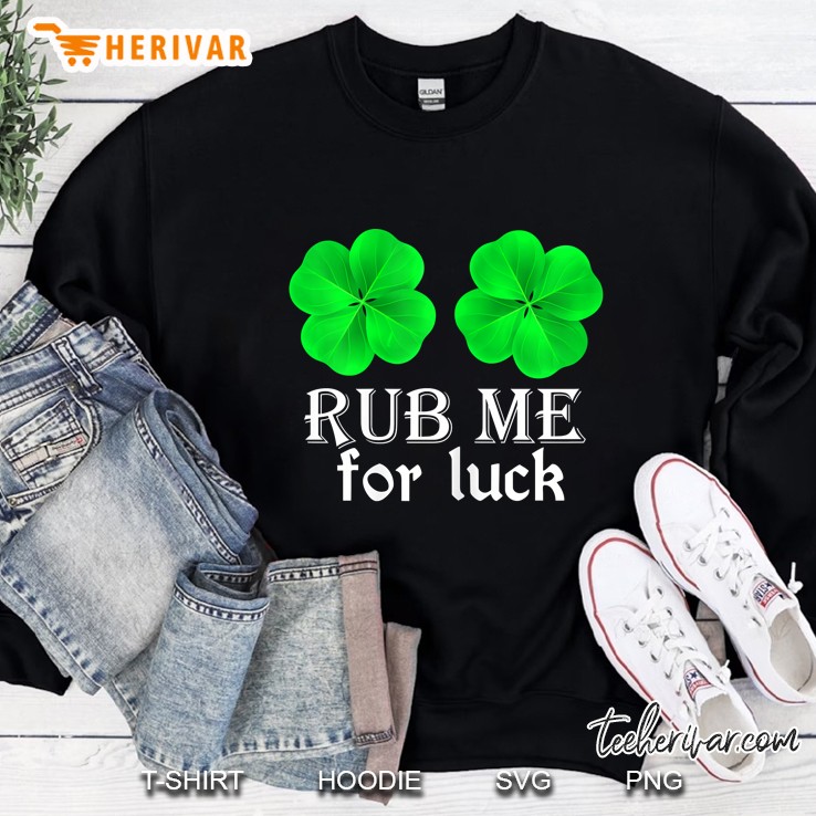 Rub Me For Luck Irish Shamrock Boobs St Patrick