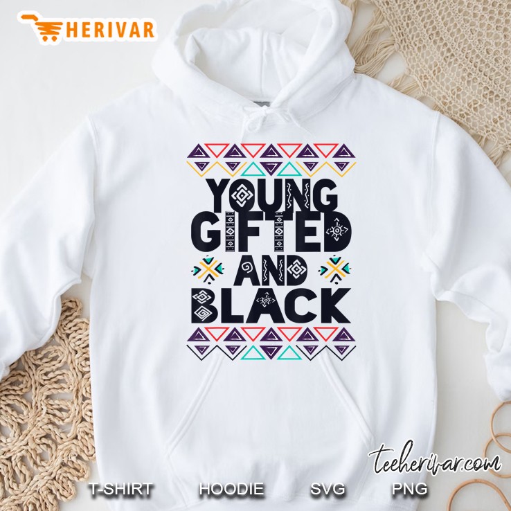 Young Gifted And Black Black Pride White Version Hoodie