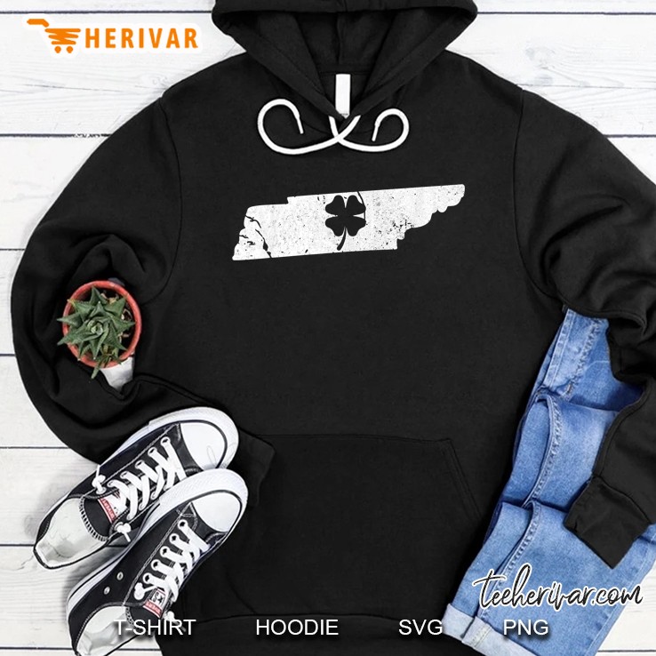 Tennessee Map Shamrock St Patrick