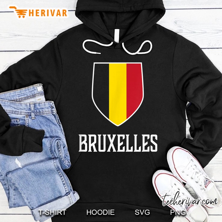 Bruxelles Belgium Flag Hoodie