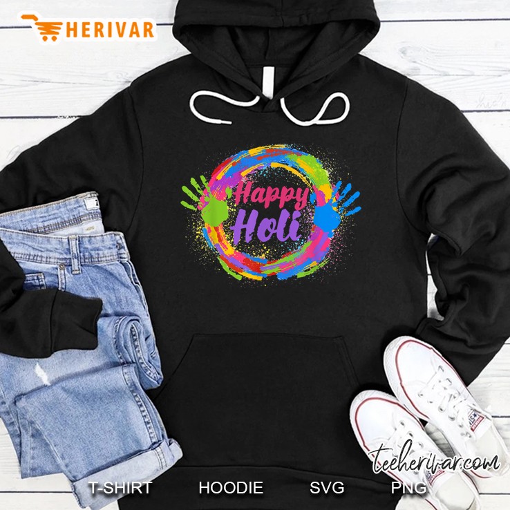 Happy Holi Colorful Circle Version Hoodie
