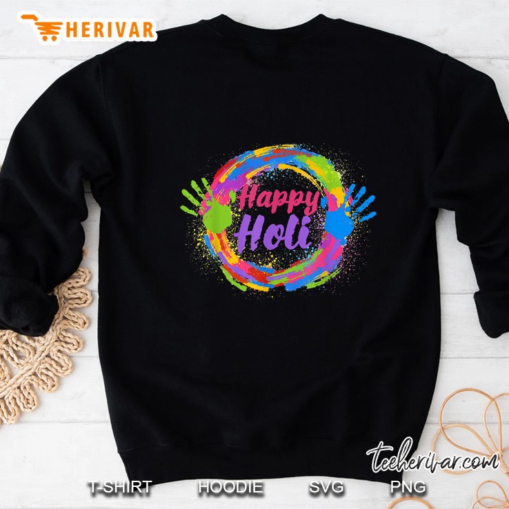 Happy Holi Colorful Circle Version Sweatshirt