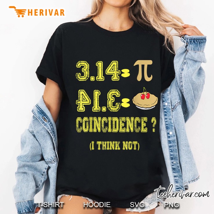 3 14 Equal Pi 41 3 Equal Pie Coincidence I Think Not Ladies Tee