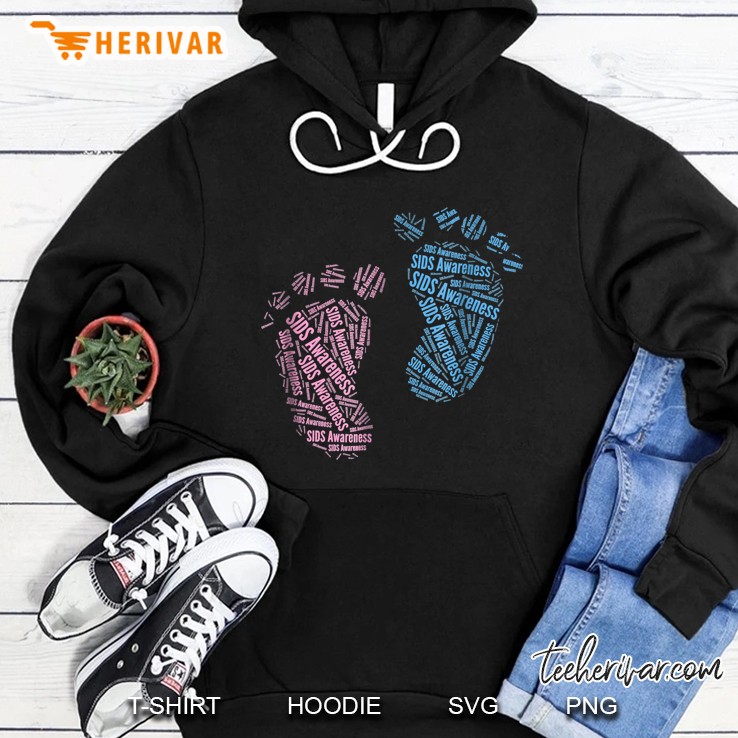 Sids Awareness Baby Footprint Version Hoodie