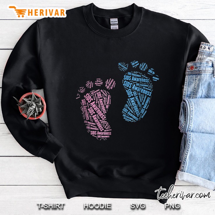 Sids Awareness Baby Footprint Version Sweatshirt