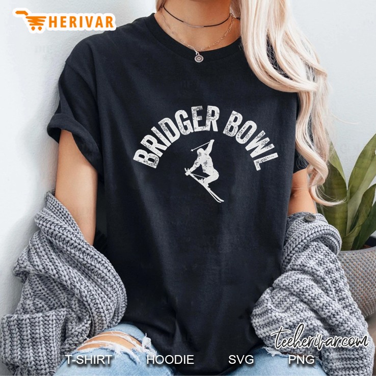 Ski Bridger Bowl Vintage Ladies Tee