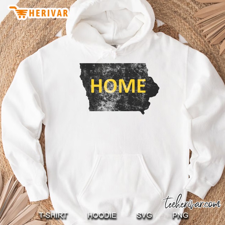 Home Iowa Map Hoodie