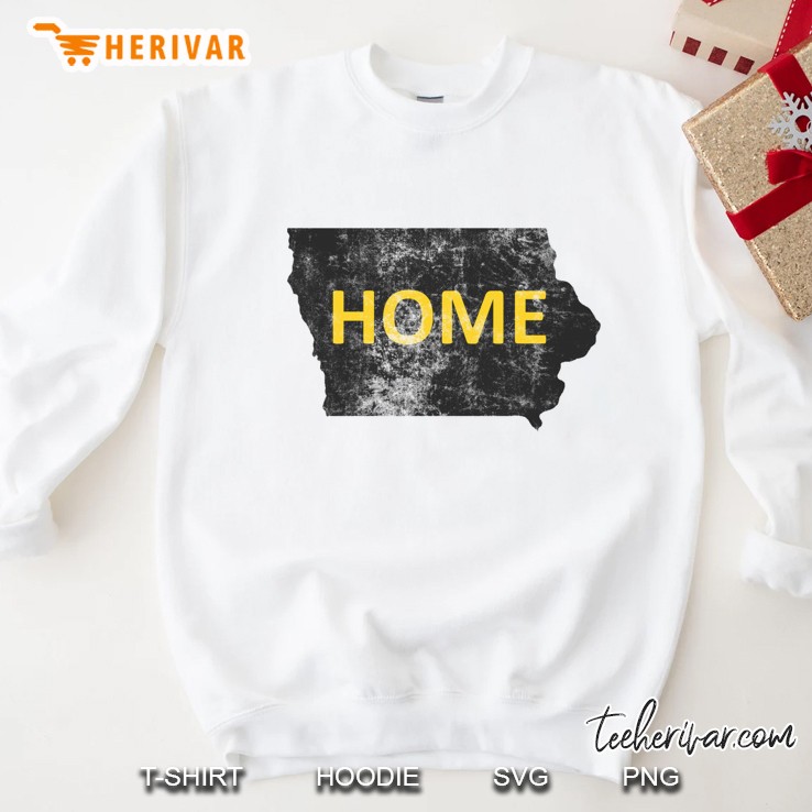 Home Iowa Map Sweatshirt