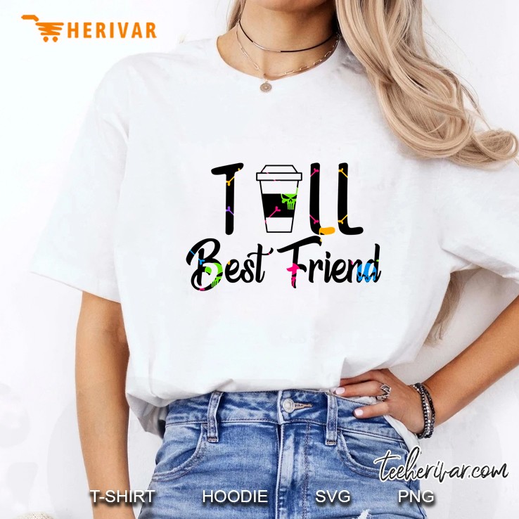 Till Best Friend Plastic Cup Of Coffee Version Ladies Tee