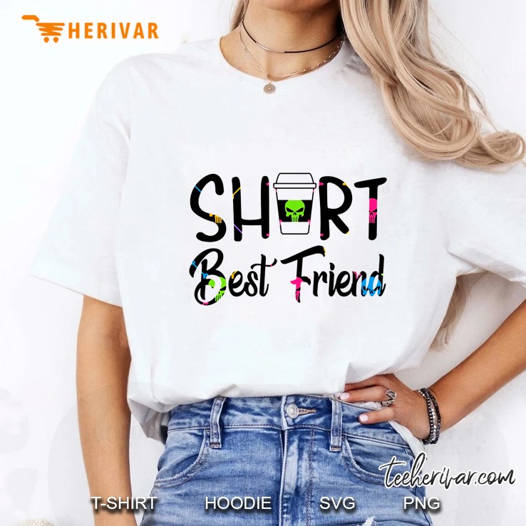 Short Best Friend Plastic Cup Of Coffee Version Ladies Tee