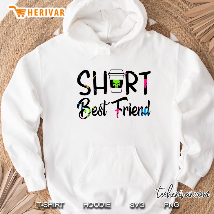 Short Best Friend Plastic Cup Of Coffee Version Hoodie