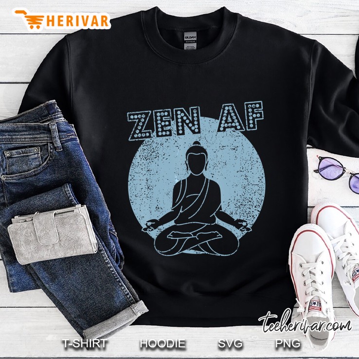 Zen Af Buddha Silhouette Version Sweatshirt