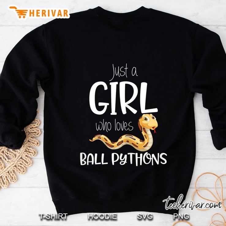 Just A Girl Who Loves Ball Python Cute Snake Version Sweatshirt