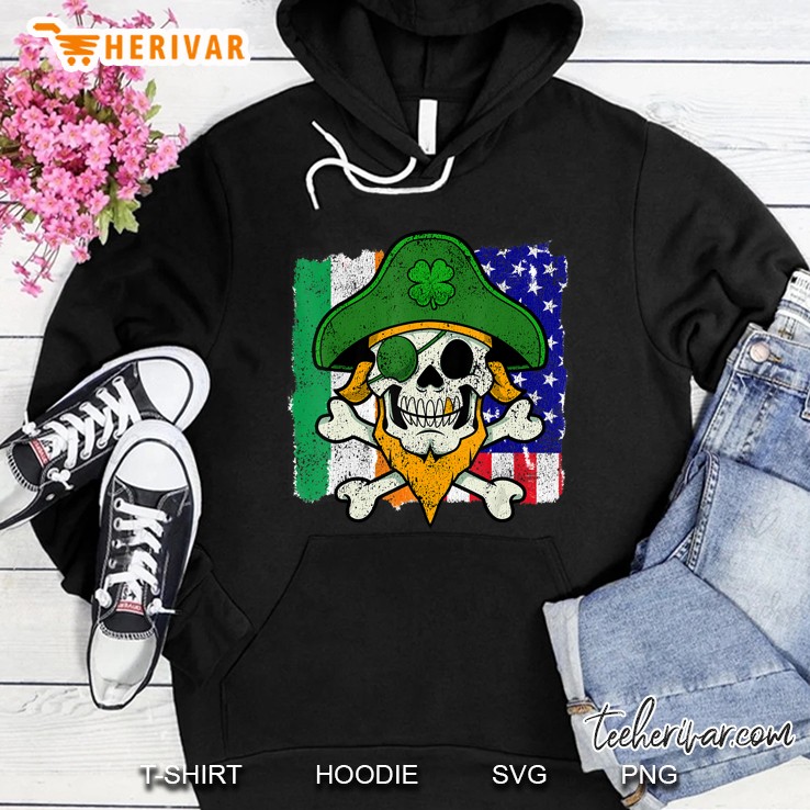 St Patricks Day Pirate Skull Crossbones Irish Usa Flag Mugs