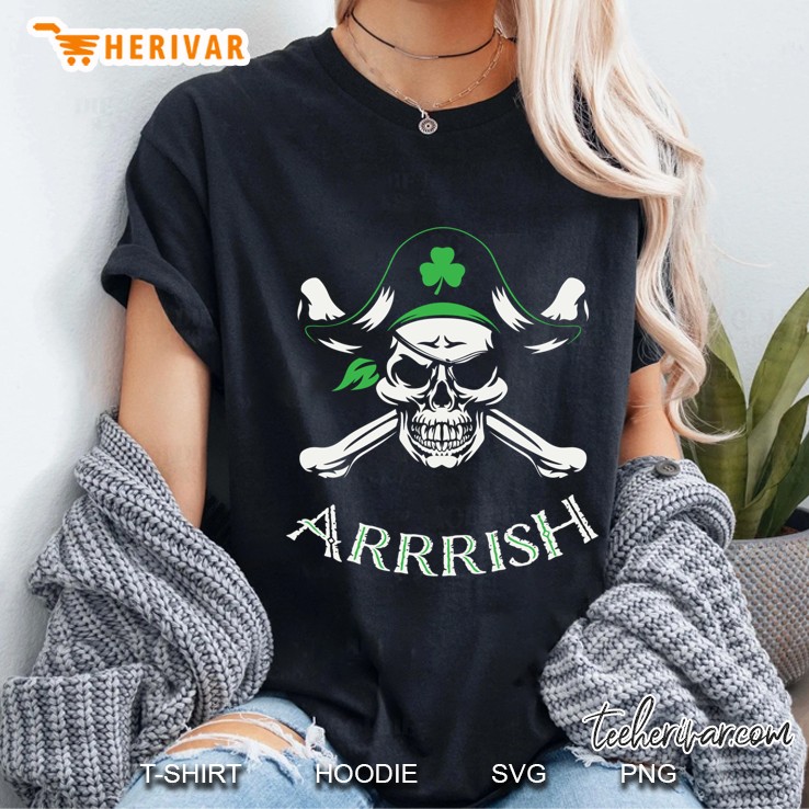 Arrish Irish Pirate St Patricks Day Ladies Tee