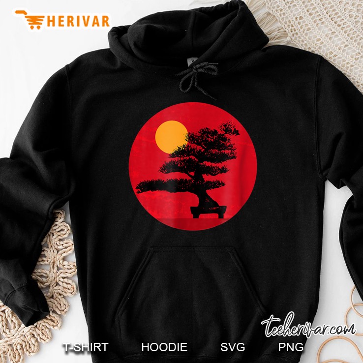 Bonsai Tree Dwarf Tree Vintage Zenbonzai Gardening Hoodie